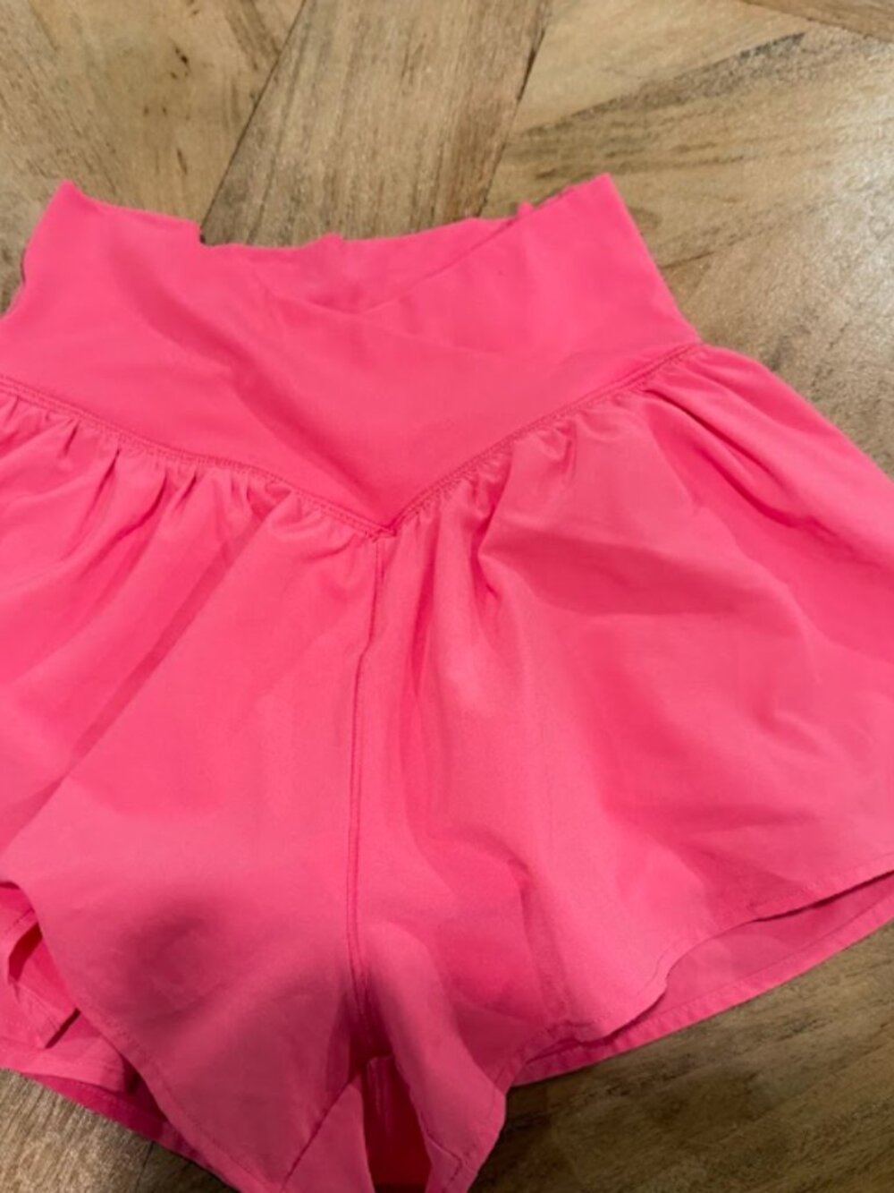 aerie Crossover Hot Pink Athletic Shorts